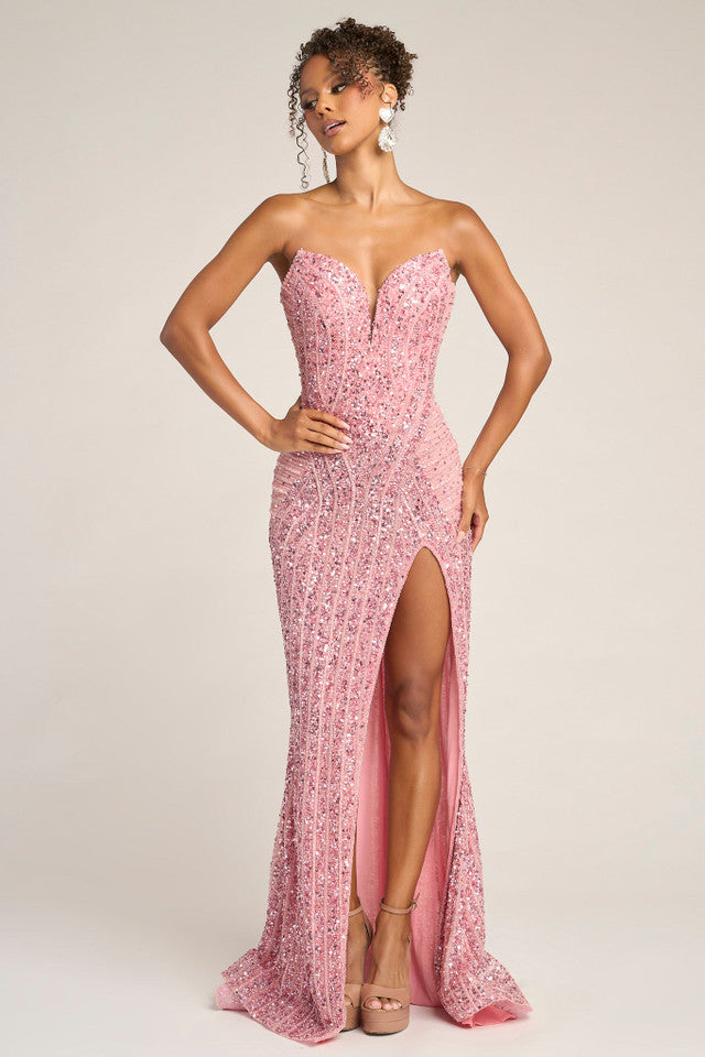 Portia & Scarlett - PS26424C - Strapless Sweetheart Embellished Gown