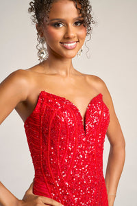 Portia & Scarlett - PS26424C - Strapless Sweetheart Embellished Gown