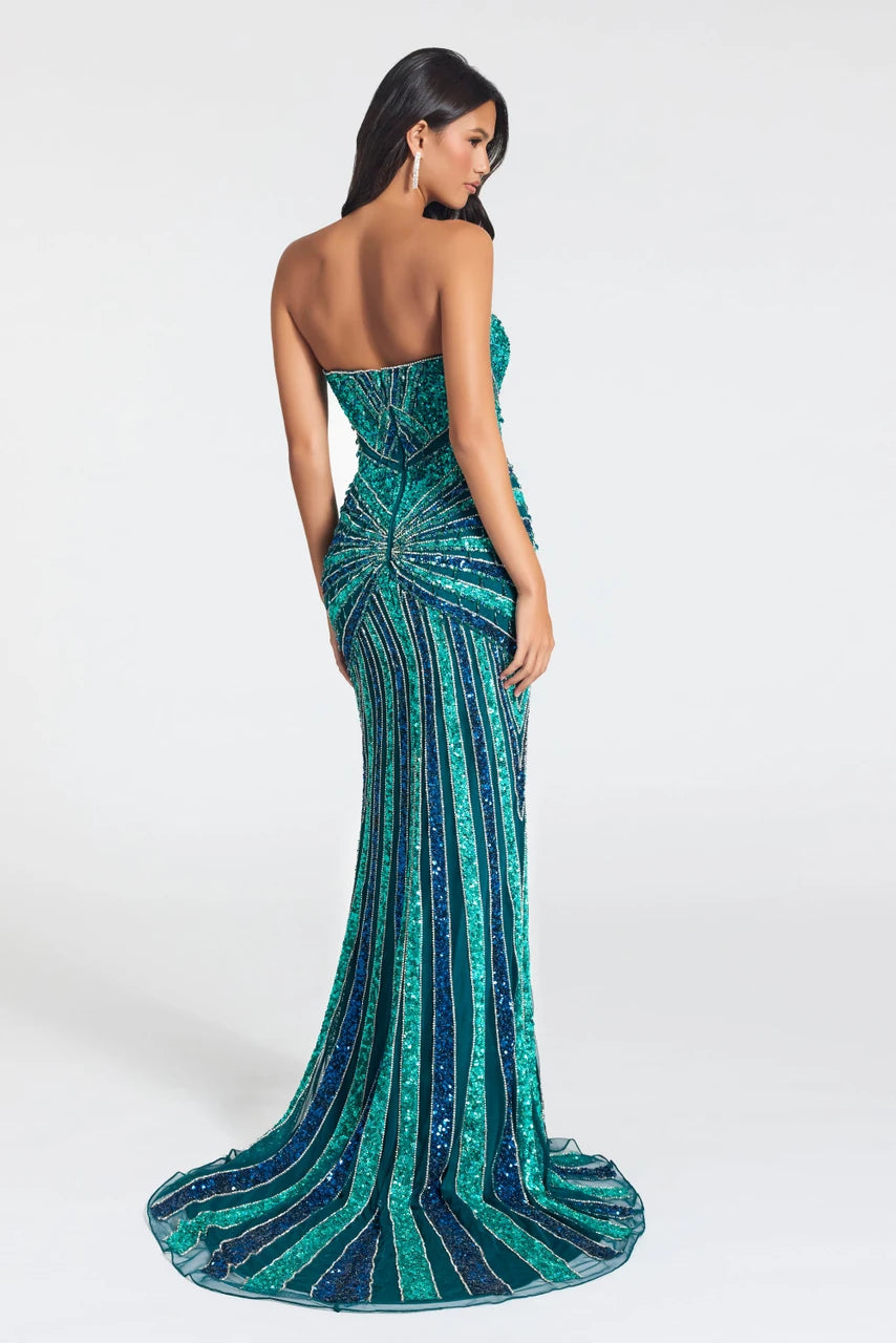 Portia & Scarlett - PS27010C - Strapless Sequin Embellished Gown