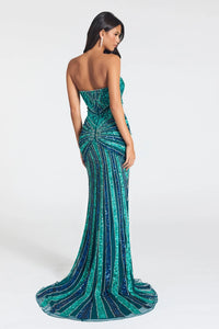 Portia & Scarlett - PS27010C - Strapless Sequin Embellished Gown