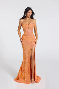Portia & Scarlett - PS27140C - Strapless Sequin Fitted Gown