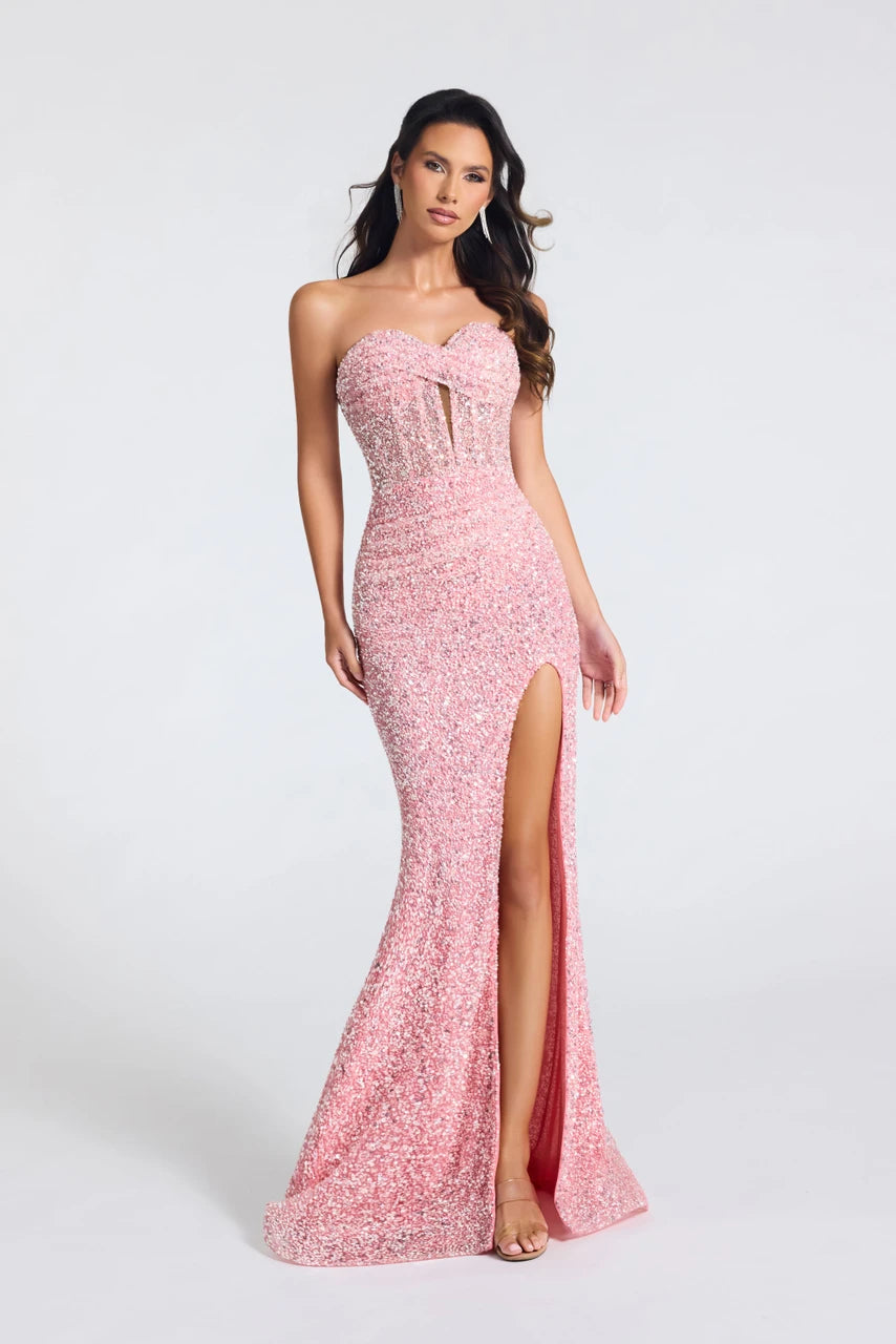 Portia & Scarlett - PS27140C - Strapless Sequin Fitted Gown