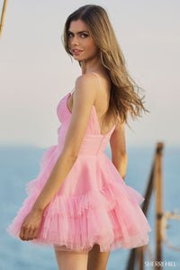 Sherri Hill 55818 short cocktail dress from Madeline's Boutique - Perfect for Homecoming, Bat Mitzvahs, and Graduation - Available at our Toronto and Boca Raton, Florida locations.