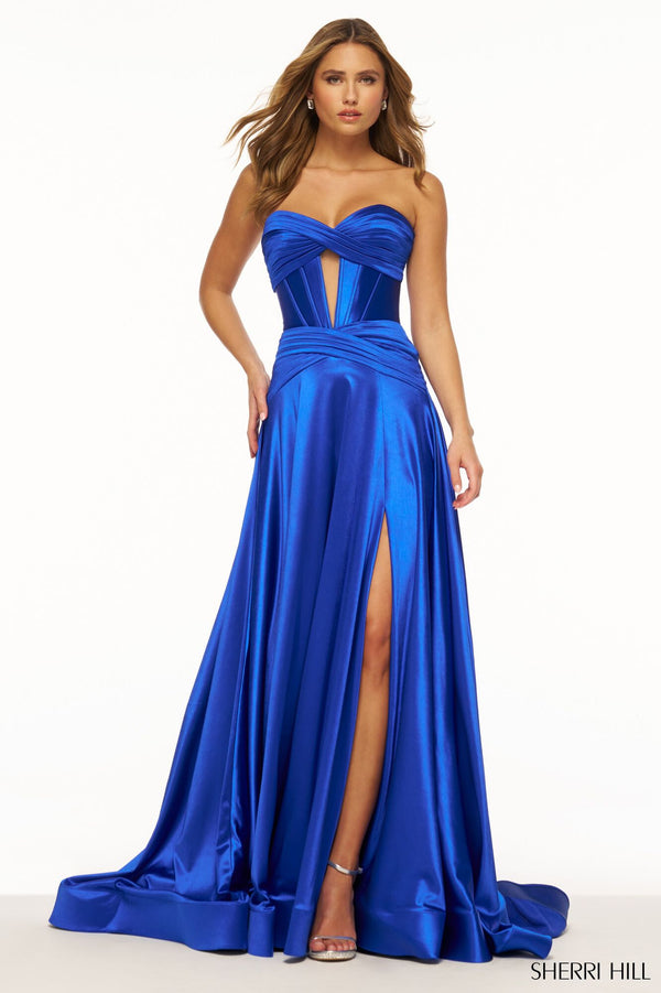 Sherri Hill 56396 Strapless A-Line Gown