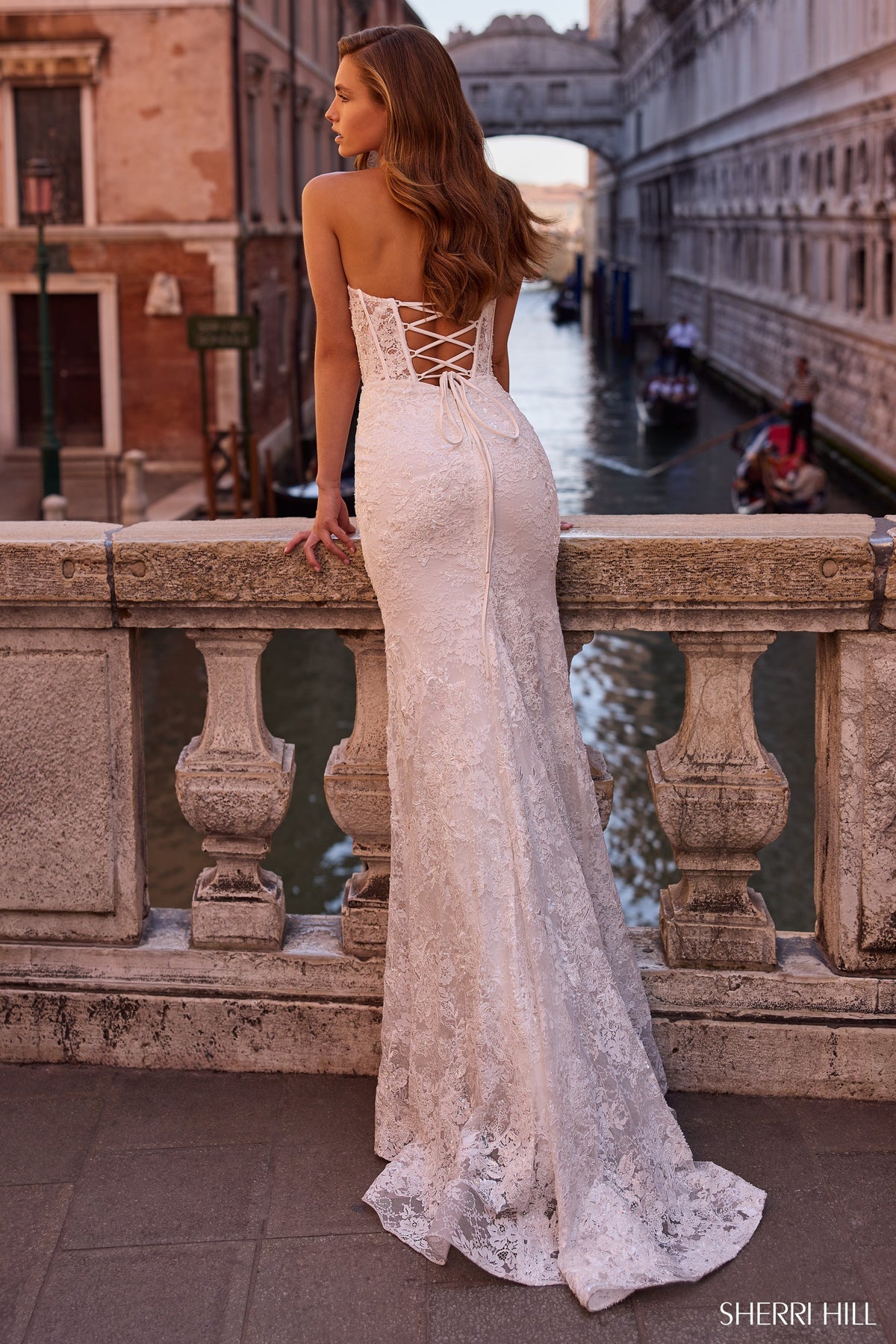 Sherri Hill - 57448 - Strapless Fitted Corset Gown