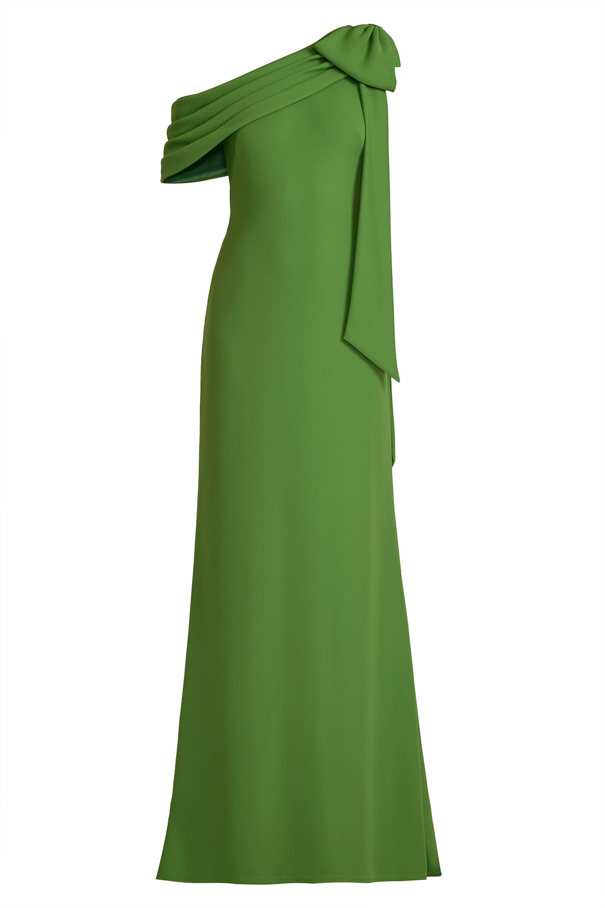 tadashi shoji one shoulder dress Laine One-Shoulder Crepe Gown