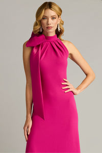 Tadashi Shoji - CY23521L - Halter Neck Drape Detail Evening Gown