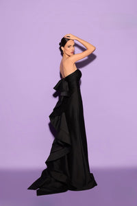 TARIK EDIZ - 98441 - Elegant Strapless Sheath Evening Dress