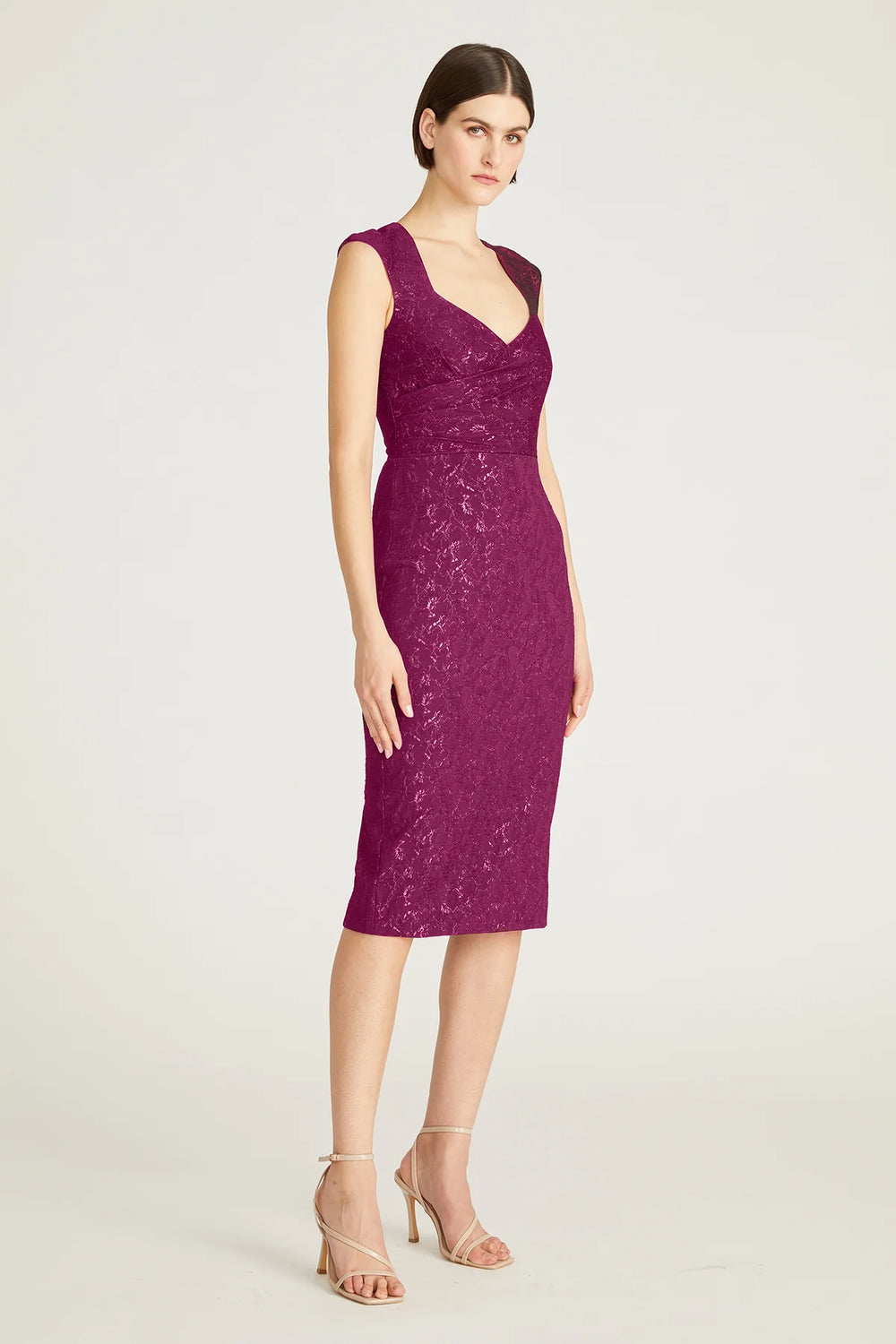 green emerald velvet dress Theia