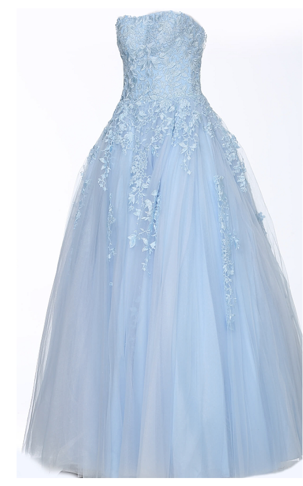 Radiant Elegance: JVN1831 Tulle Prom Ballgown in Toronto, Boca Raton | Madeline's Boutique.  Color of The dress in the picture is light blue..