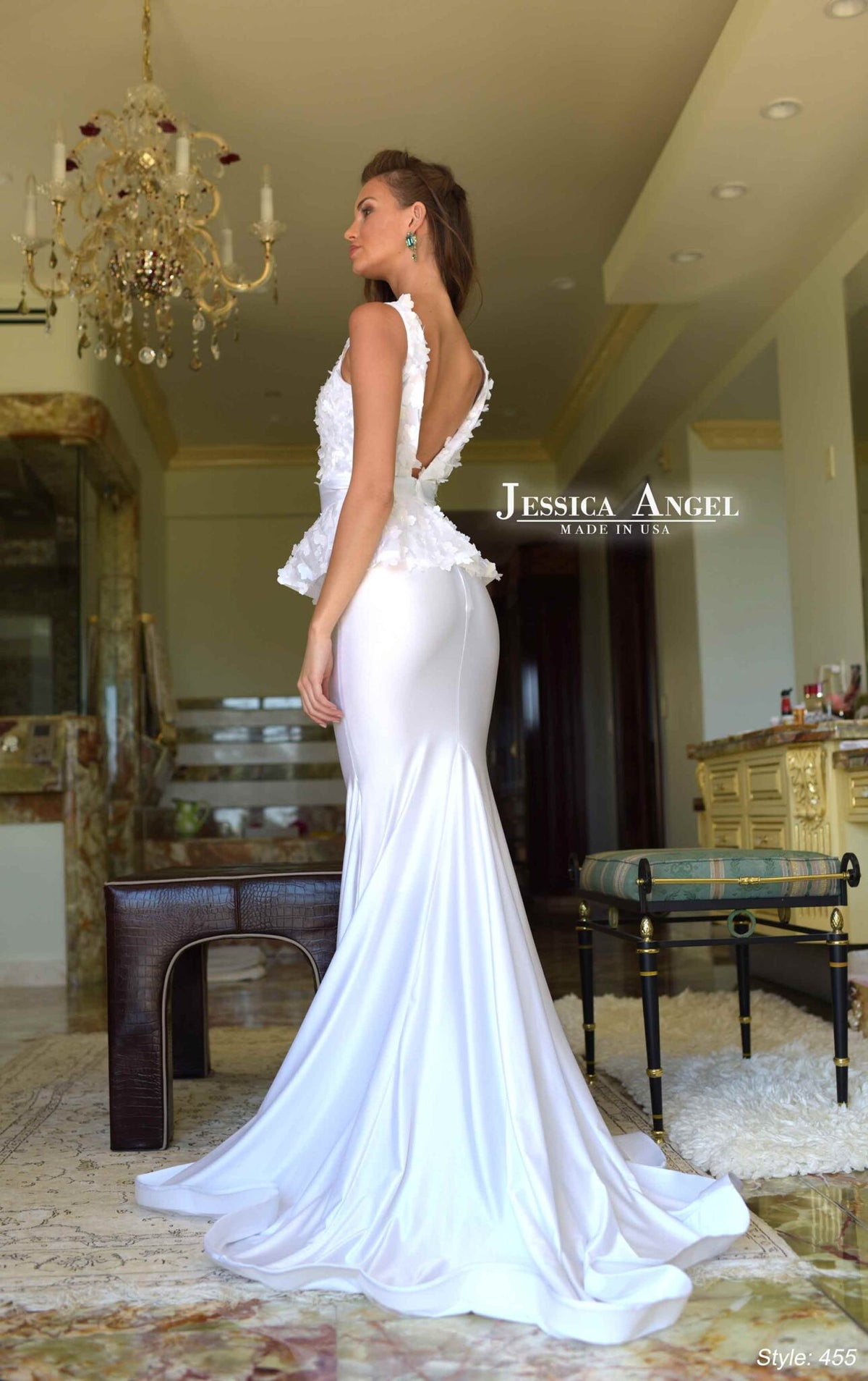 Jessica Angel - 455 - Long 3D Flower Dress