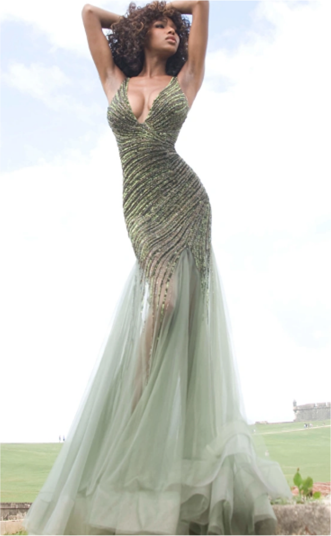 JOVANI 4741 - Beaded Mermaid Gown