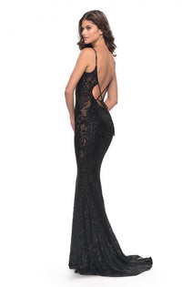La Femme - 31257 - Beaded Lace Mermaid Gown